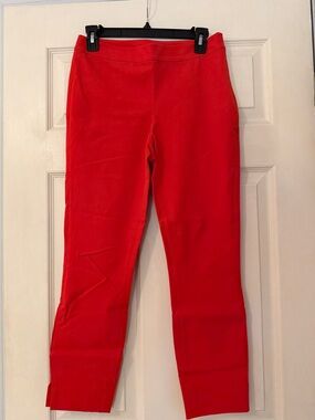 1901 Red Slim Ankle Pants